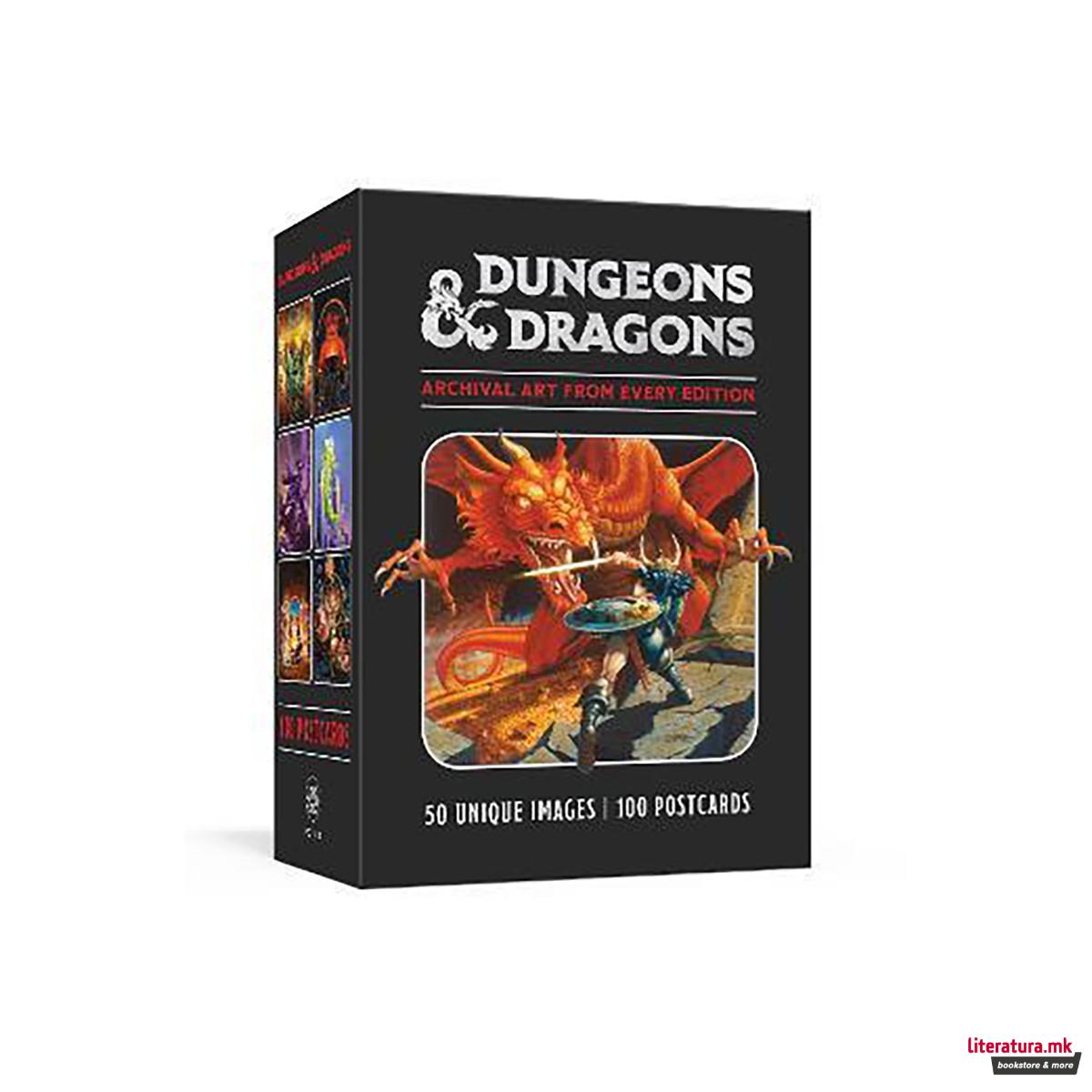 Dungeons & Dragons 100 Postcards: Archival Art from Every Edition : 100 Postcard 