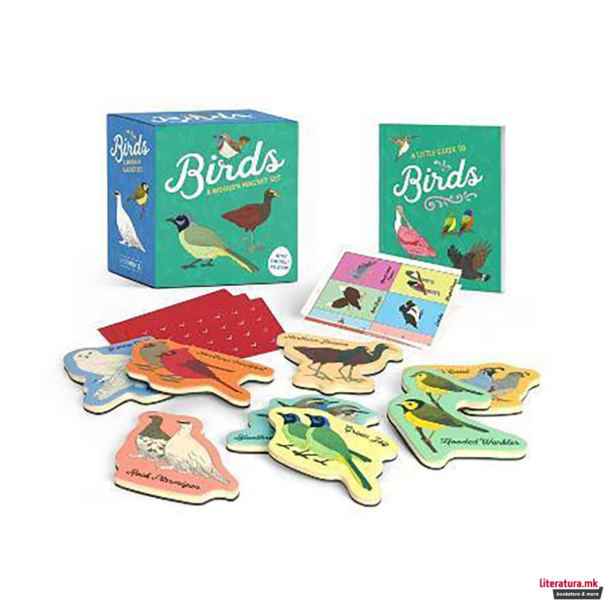 Birds: A Wooden Magnet Set 