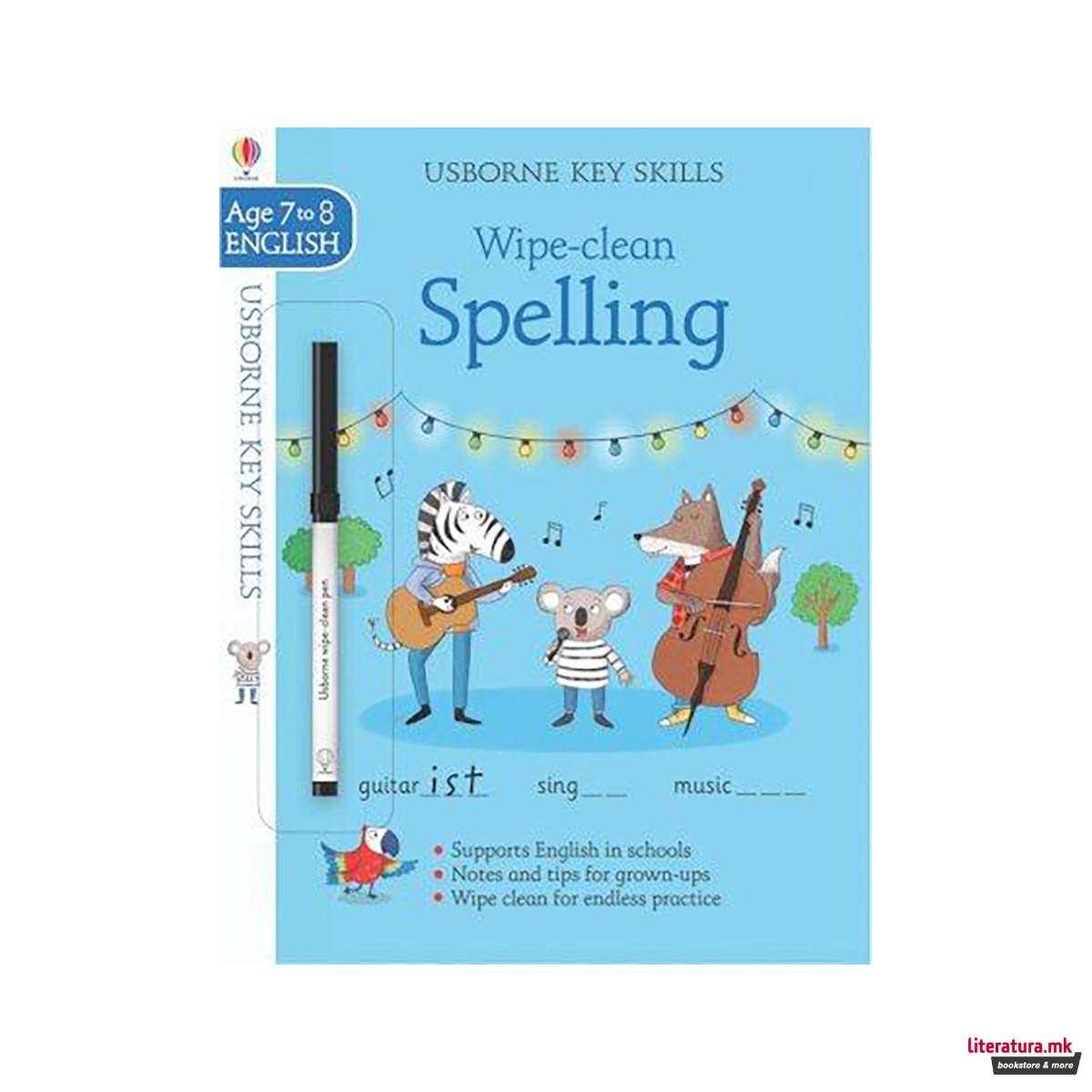 Wipe-clean Spelling 7-8 