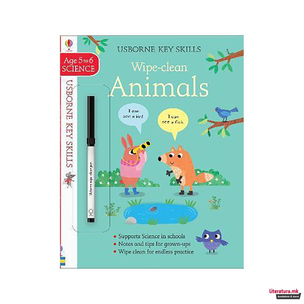 Wipe-Clean Animals 5-6 