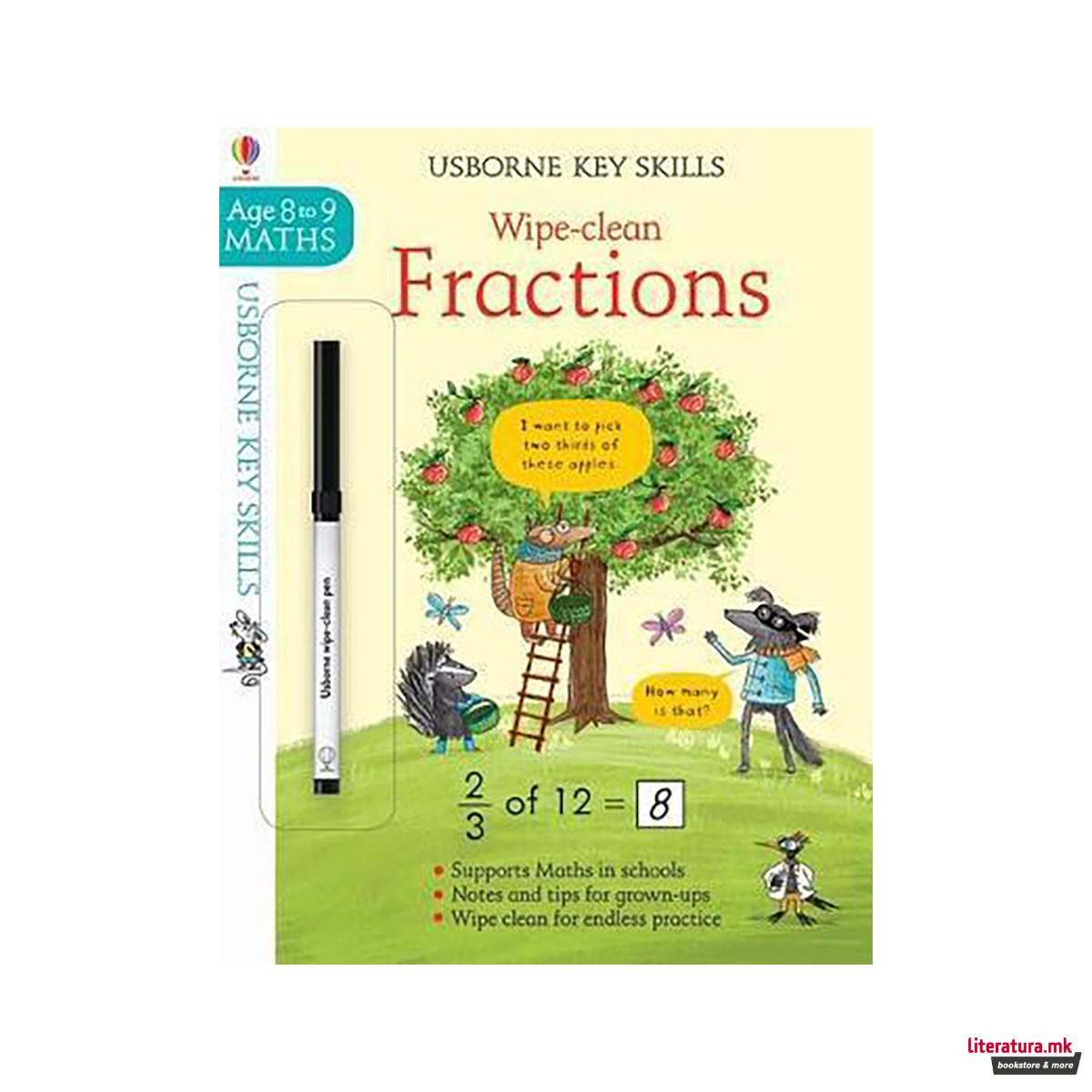Wipe-clean Fractions 8-9 