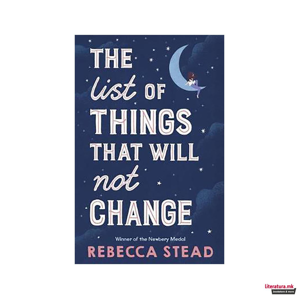 The List of Things That Will Not Change 