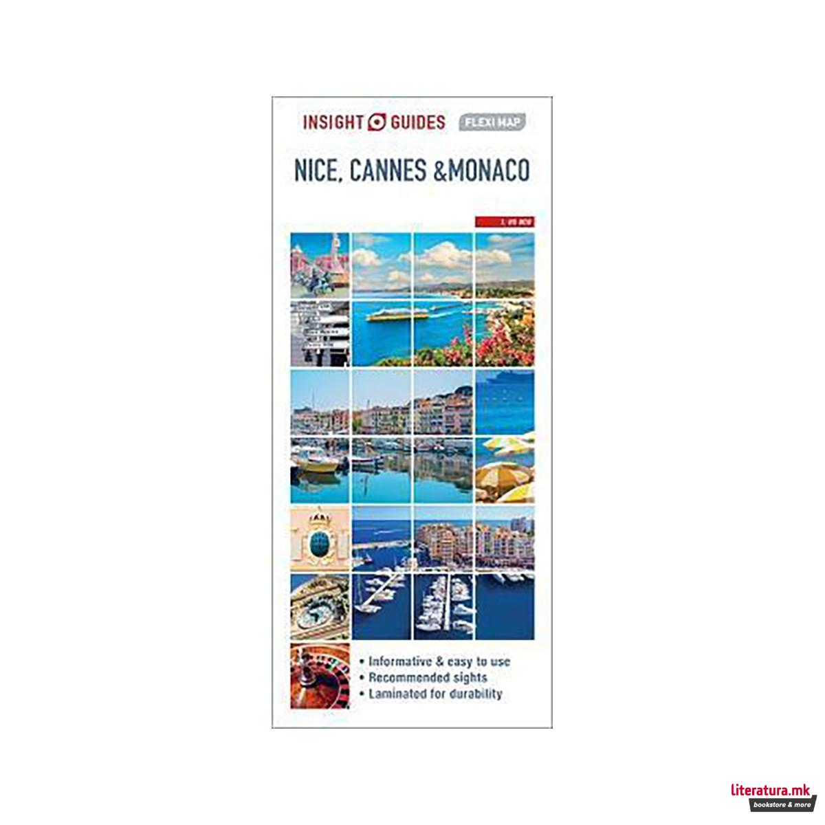 Insight Flexi Map Nice, Cannes and Monaco Map 