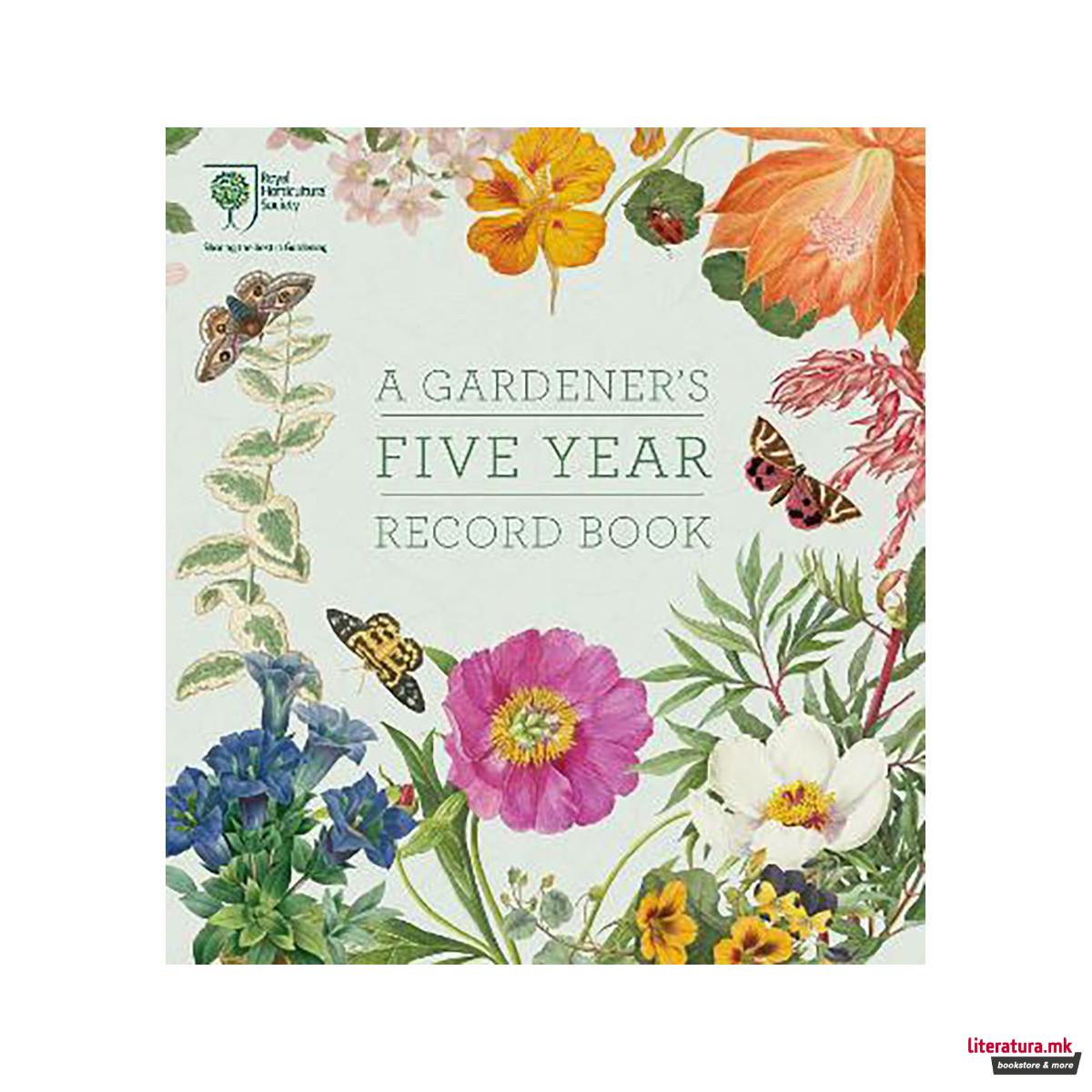 RHS A Gardener's Five Year Record Book 