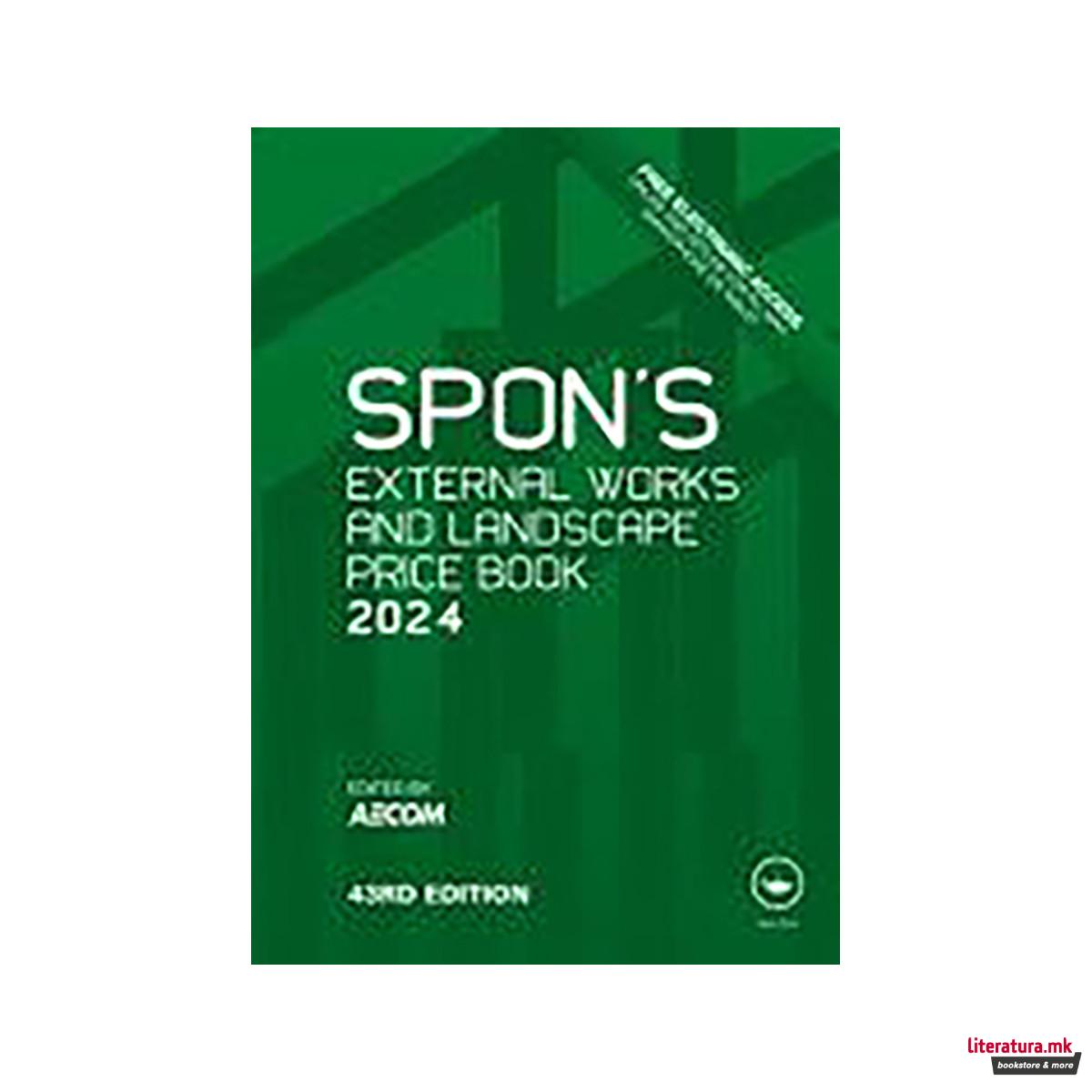 Spon's External Works and Landscape Price Book 2024 