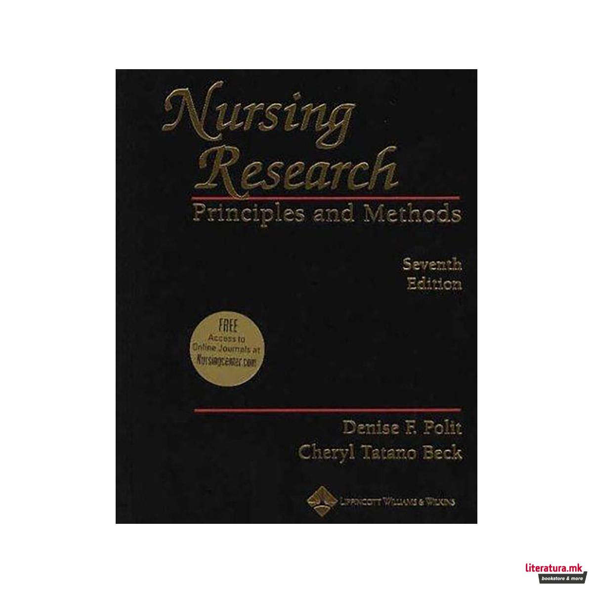 Nursing Research: Principles and Methods 