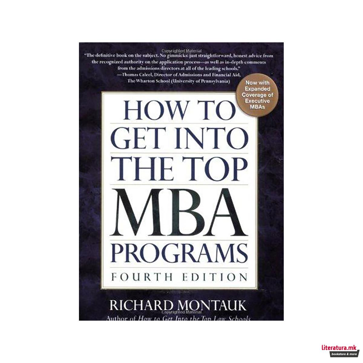 How to Get Into the Top MBA Programs 