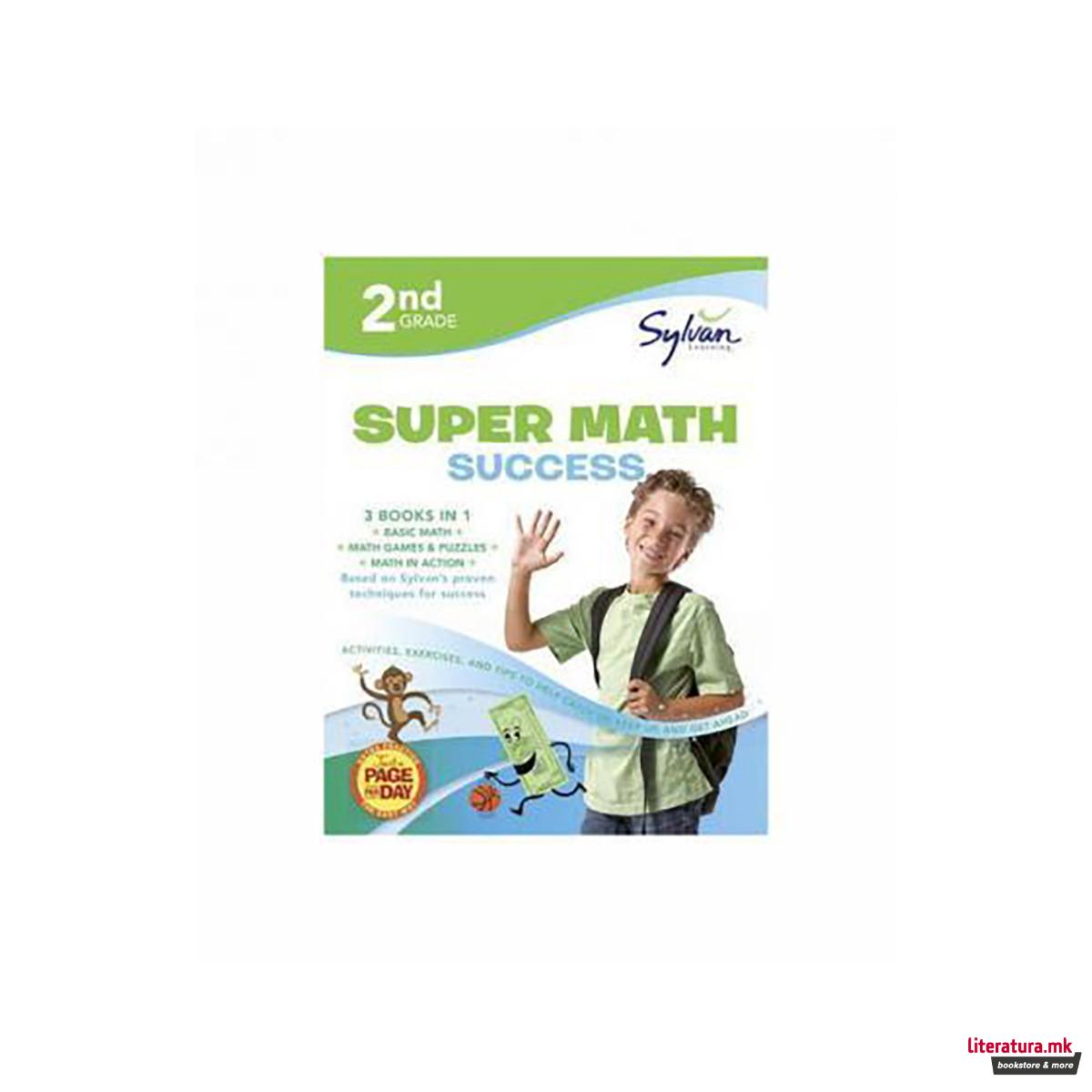 2nd Grade Jumbo Math Success Workbook : 3 Books in 1--Basic ic Math, Math Games 