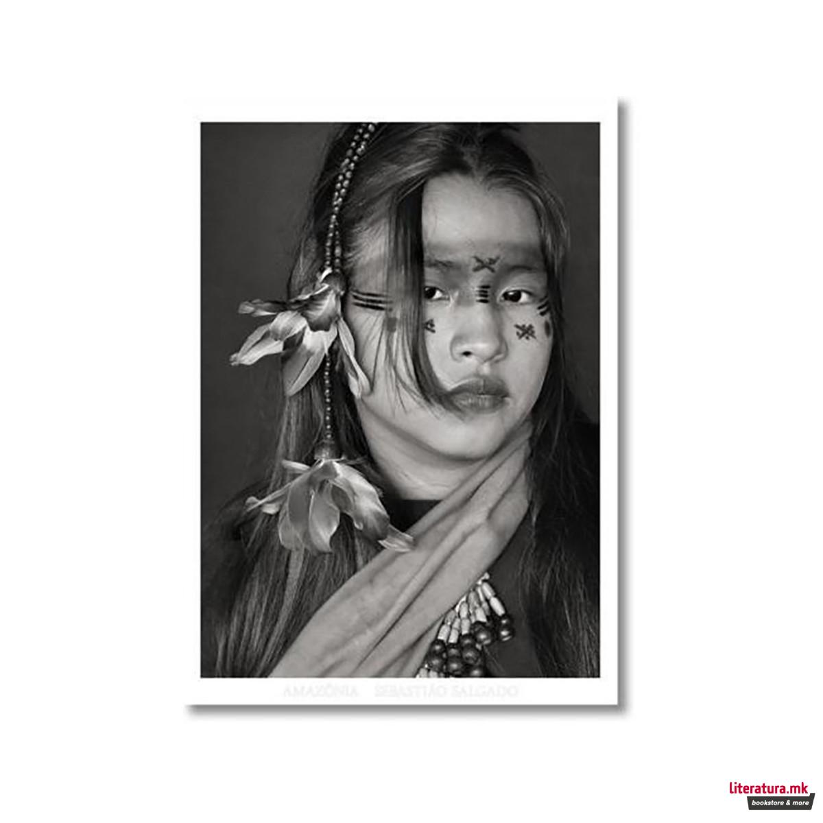 Sebastiao Salgado. Amazonia. Poster 'Ashaninka Girl' 