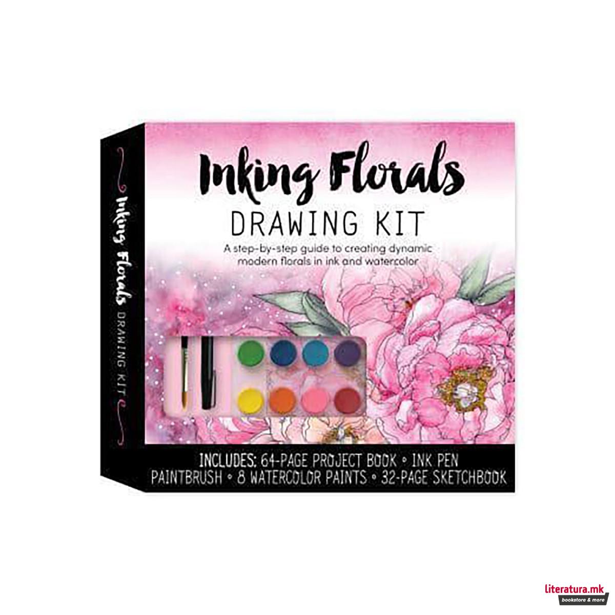 Inking Florals Drawing Kit 