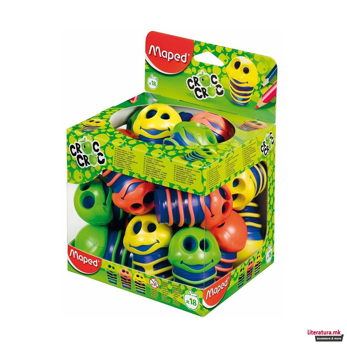 Острилка, Croc Croc - 2 отвори, 3 бои 
