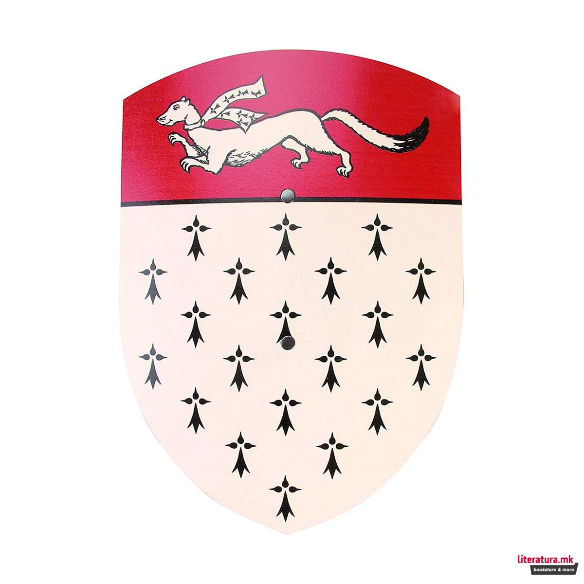 Штит, Hermelin, црвено-бел, 27x37cm 