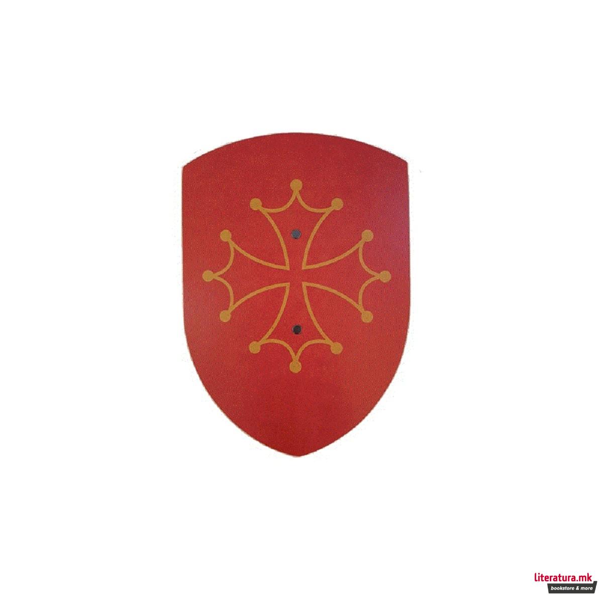 Штит, Occitan Cross, 27x37cm 