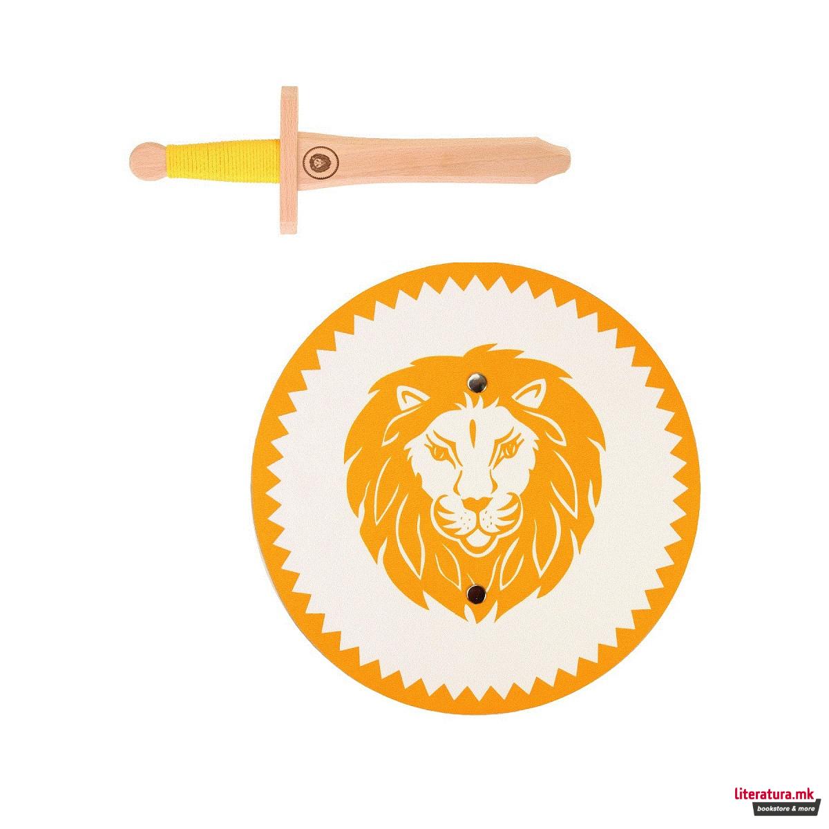 Сет штит и меч, Leopold, Ø25/32cm 