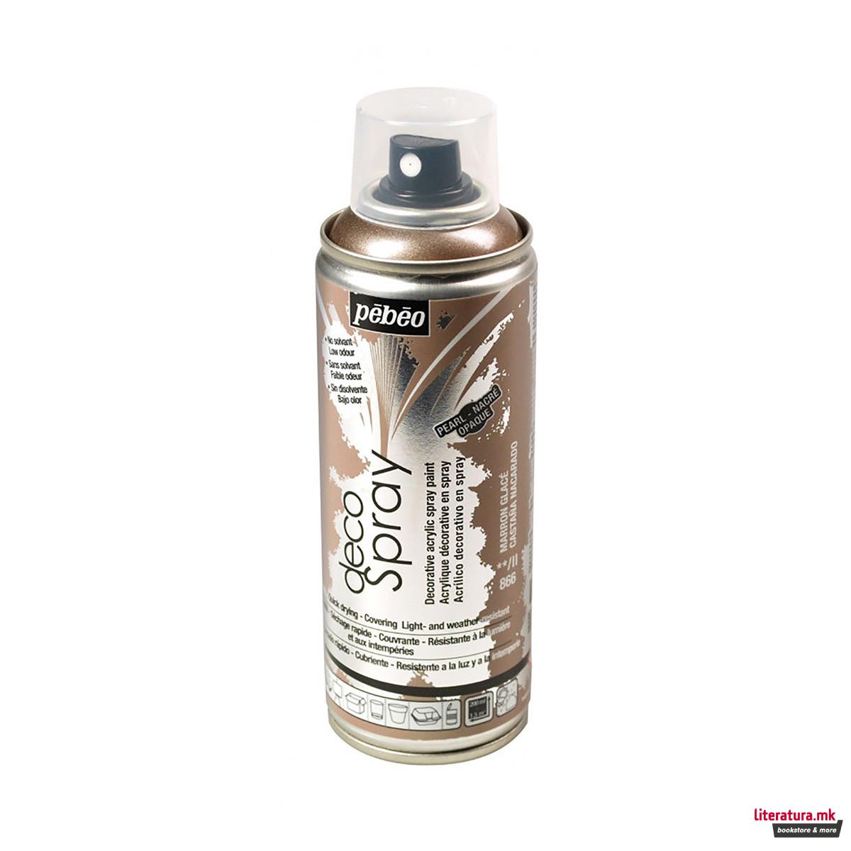 Акрилен спреј, Pebeo, Decospray, 200мл, marron glace 