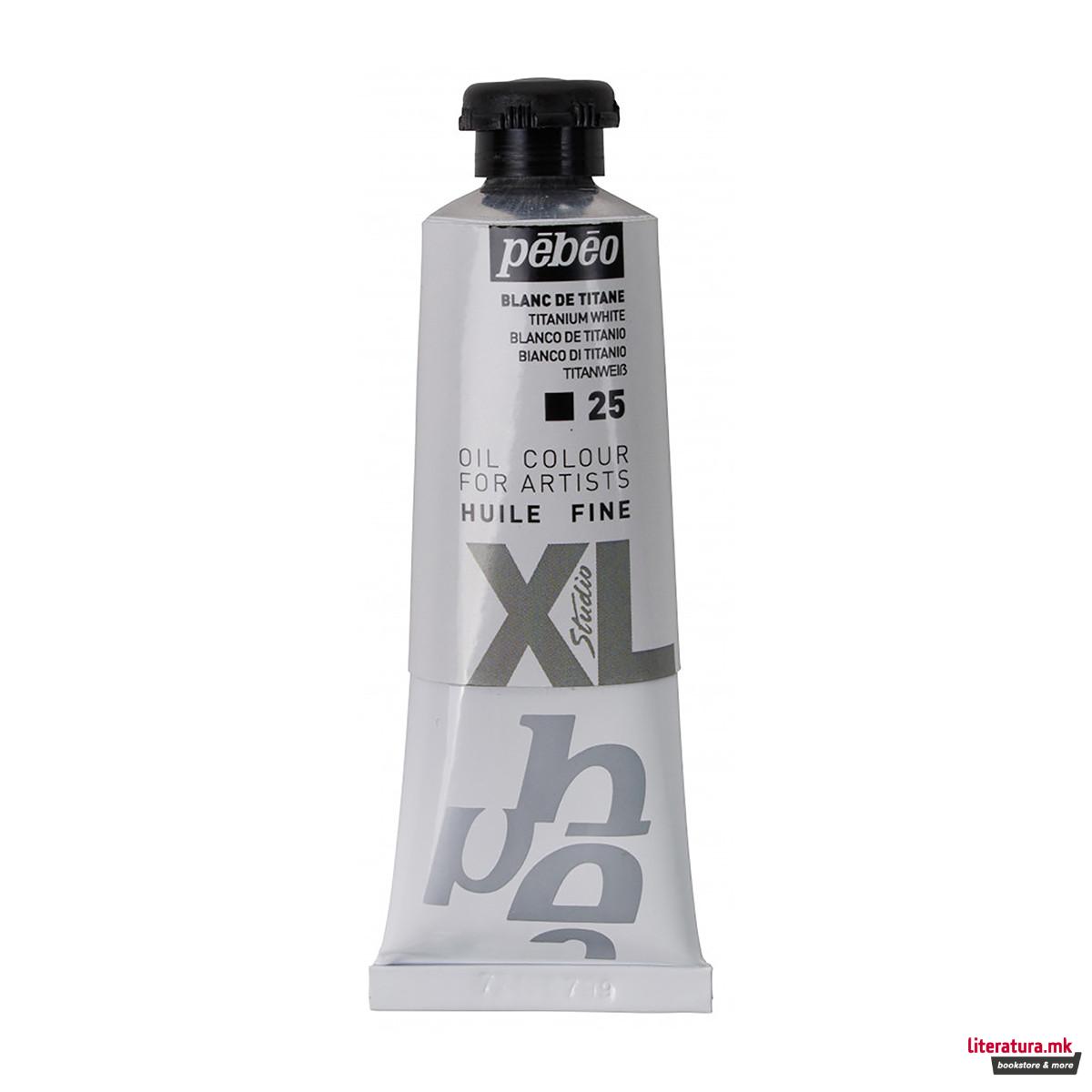 Маслена боја, Pebeo, XL Fine Oil, 37 мл, titanium white 