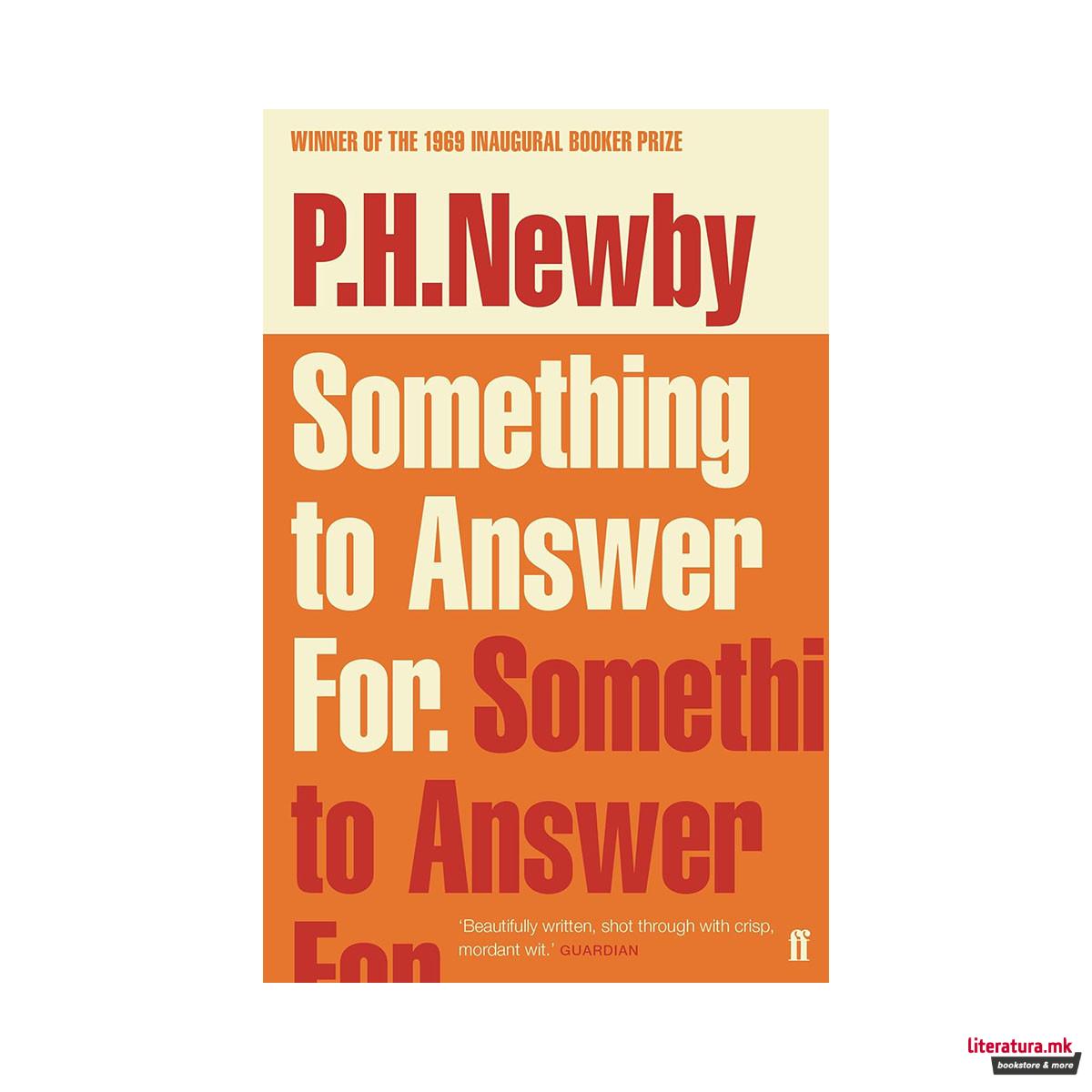 Something to Answer For: The First Man Booker Prize Winner 