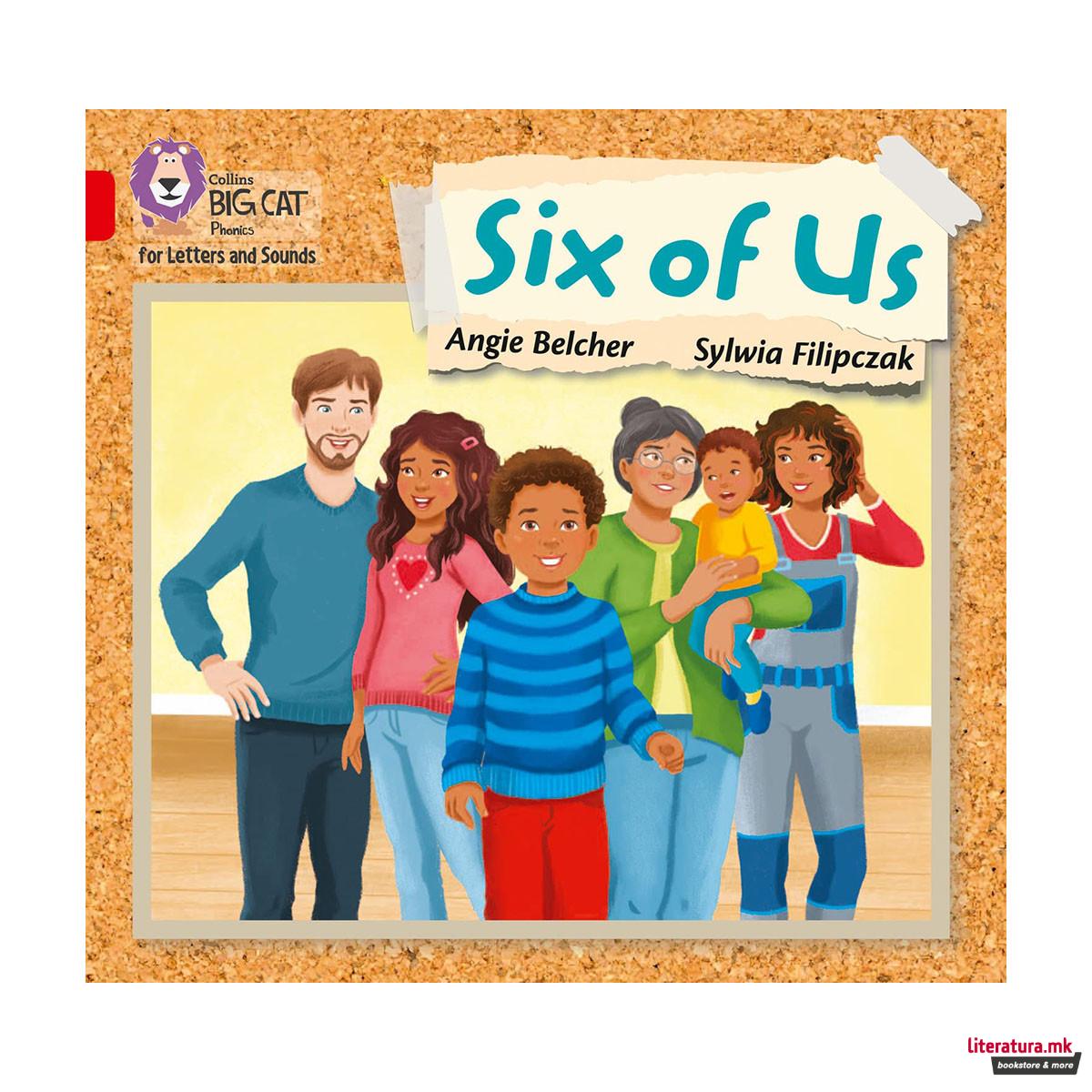 Collins Big Cat Phonics for Letters and Sounds – Six of us: Band 2A/Red A 