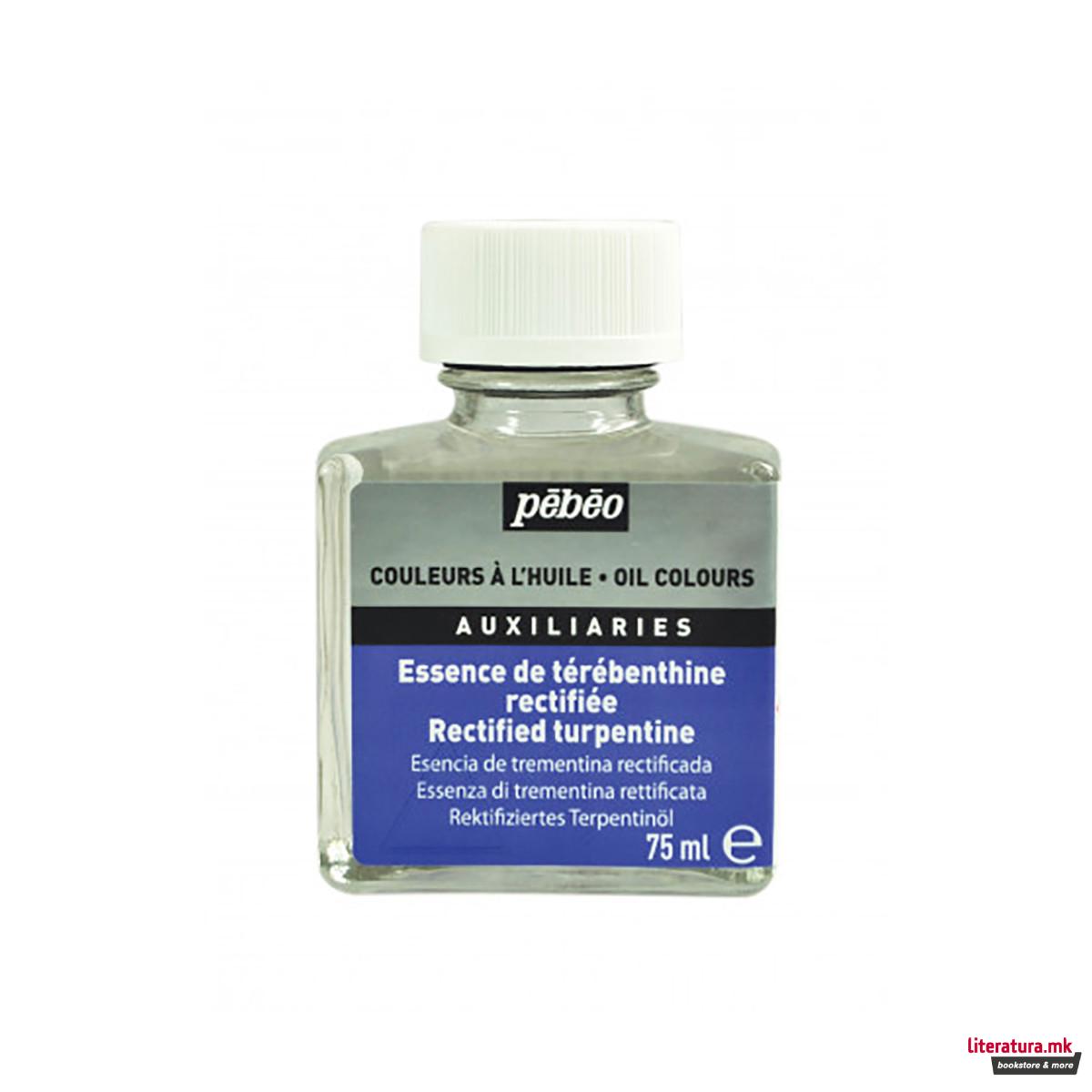 Терпентин, Pebeo, Oil Auxiliaries, Rectified Turpentine, 75 мл 