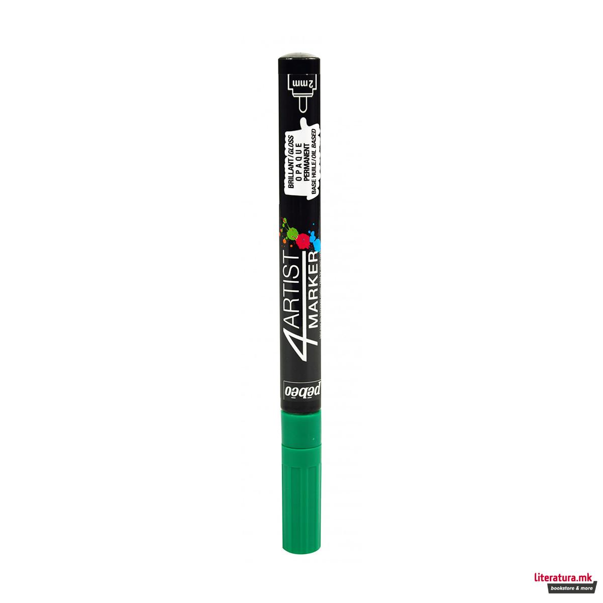 Маркер на маслена база, Pebeo, 4ARTIST Маркер, 2мм, dark green 