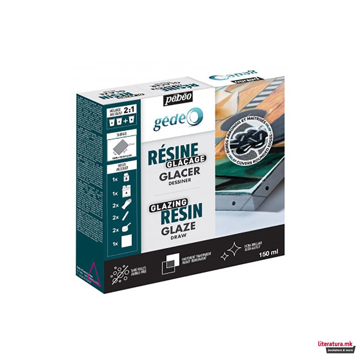Епоксидна смола за глазирање, Pebeo, Gedeo Glazing Resin, 150мл