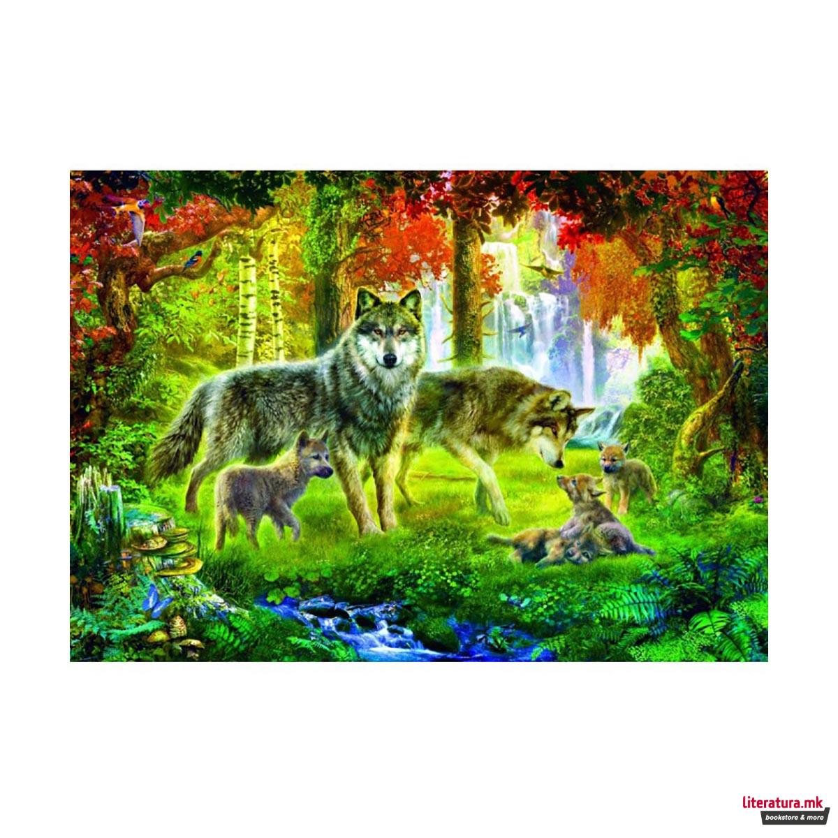 Сложувалка, Summer Wolf Family, 1000 парчиња 