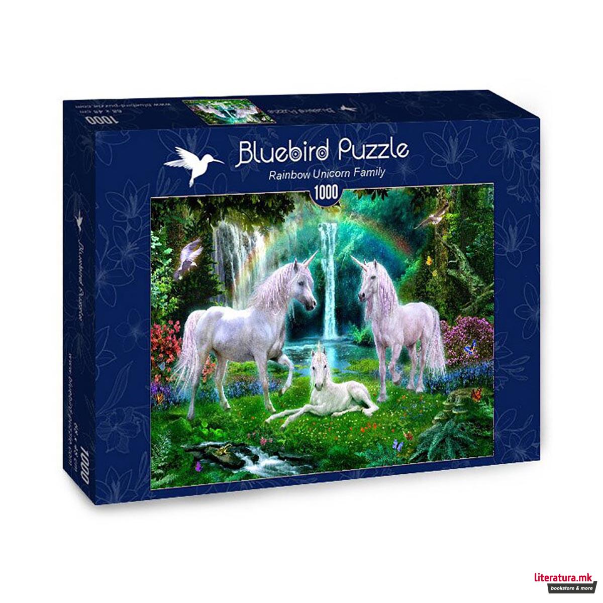 Сложувалка, Rainbow Unicorn Family, 1000 парчиња 