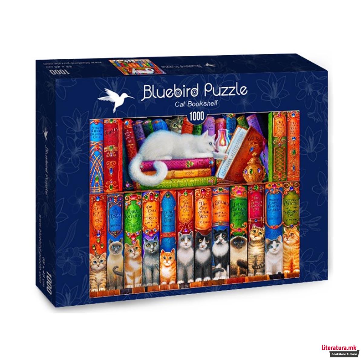 Сложувалка, Cat Bookshelf, 1000 парчиња 