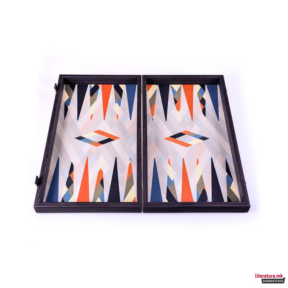 Сет за табла, Handcrafted Abstract Multicolor, голем 