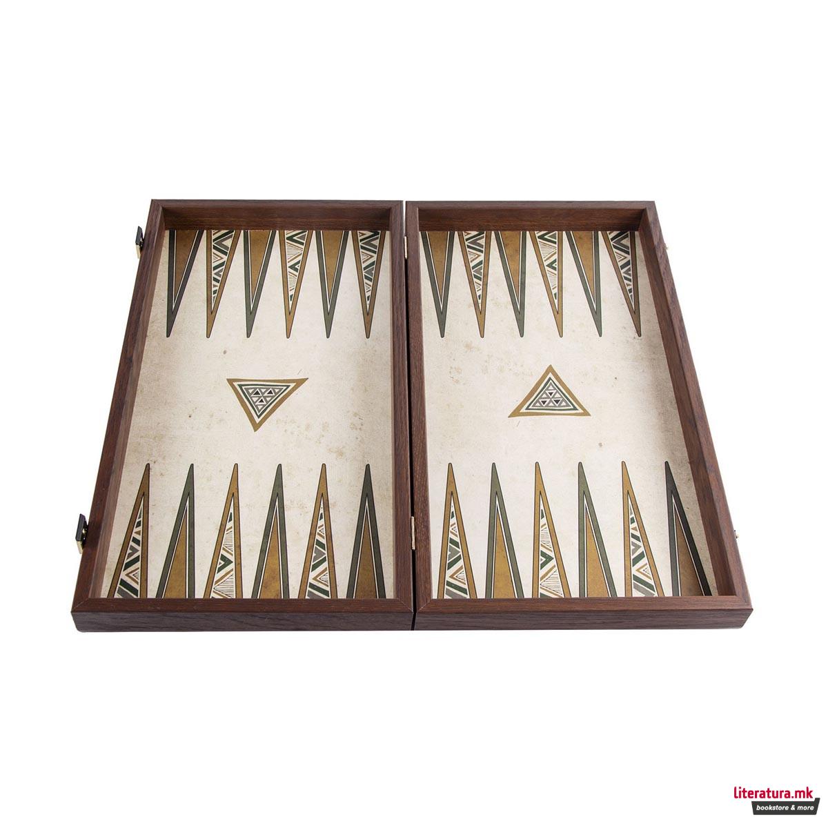 Сет за табла, Handcrafted Greek Folk Art, голем 