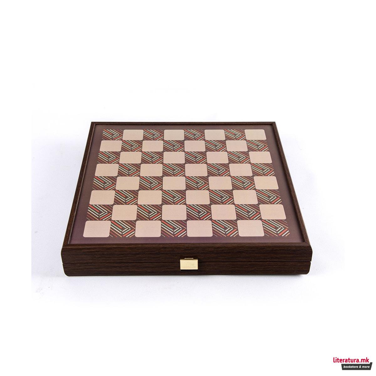 Сет игри 4 во 1, Vintage - Chess, Backgammon, Ludo & Snakes 