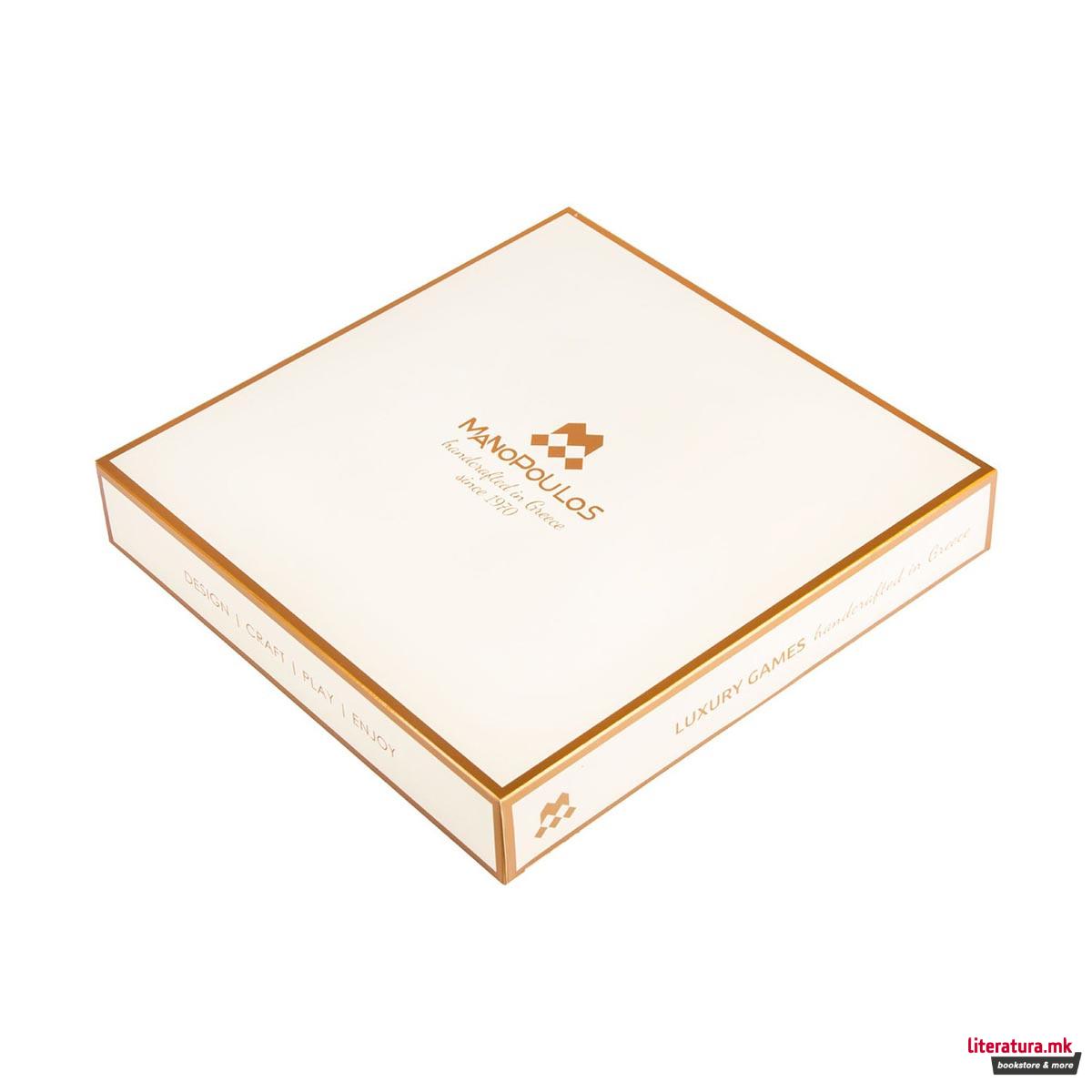 Сет игри 4 во 1, Vintage - Chess, Backgammon, Ludo & Snakes 