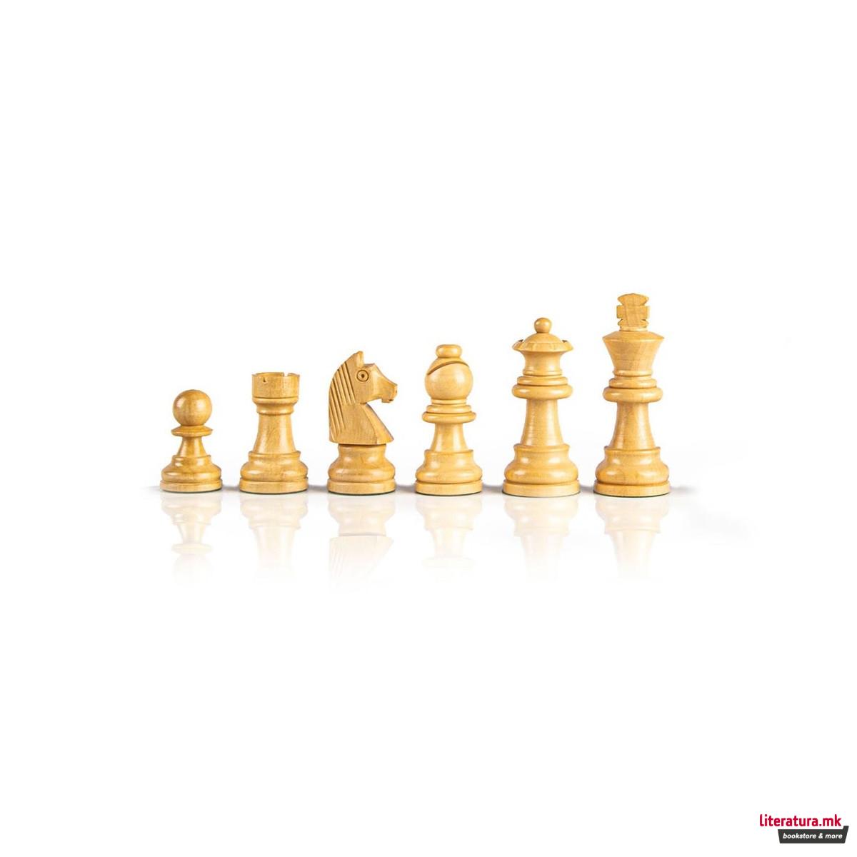 Фигури за шах, Staunton Wooden Chessmen, мали, дрвени 