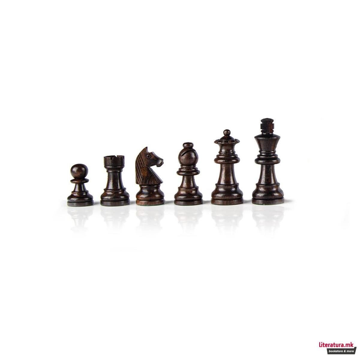Фигури за шах, Staunton Wooden Chessmen, мали, дрвени 