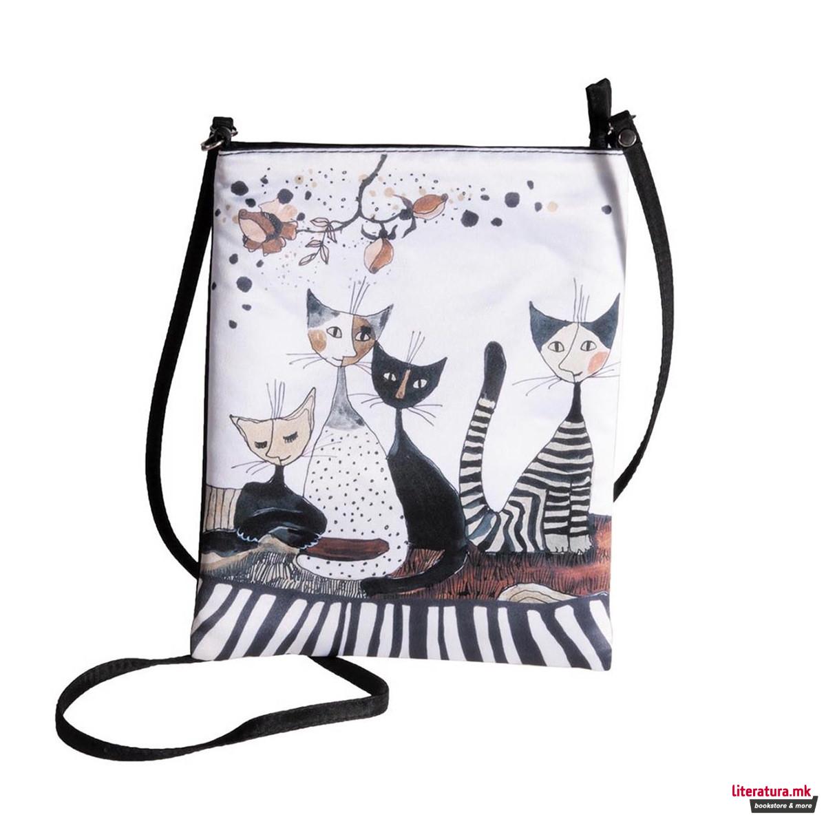 Торба за на рамо, Rosina Wachtmeister, Cats Sepia 