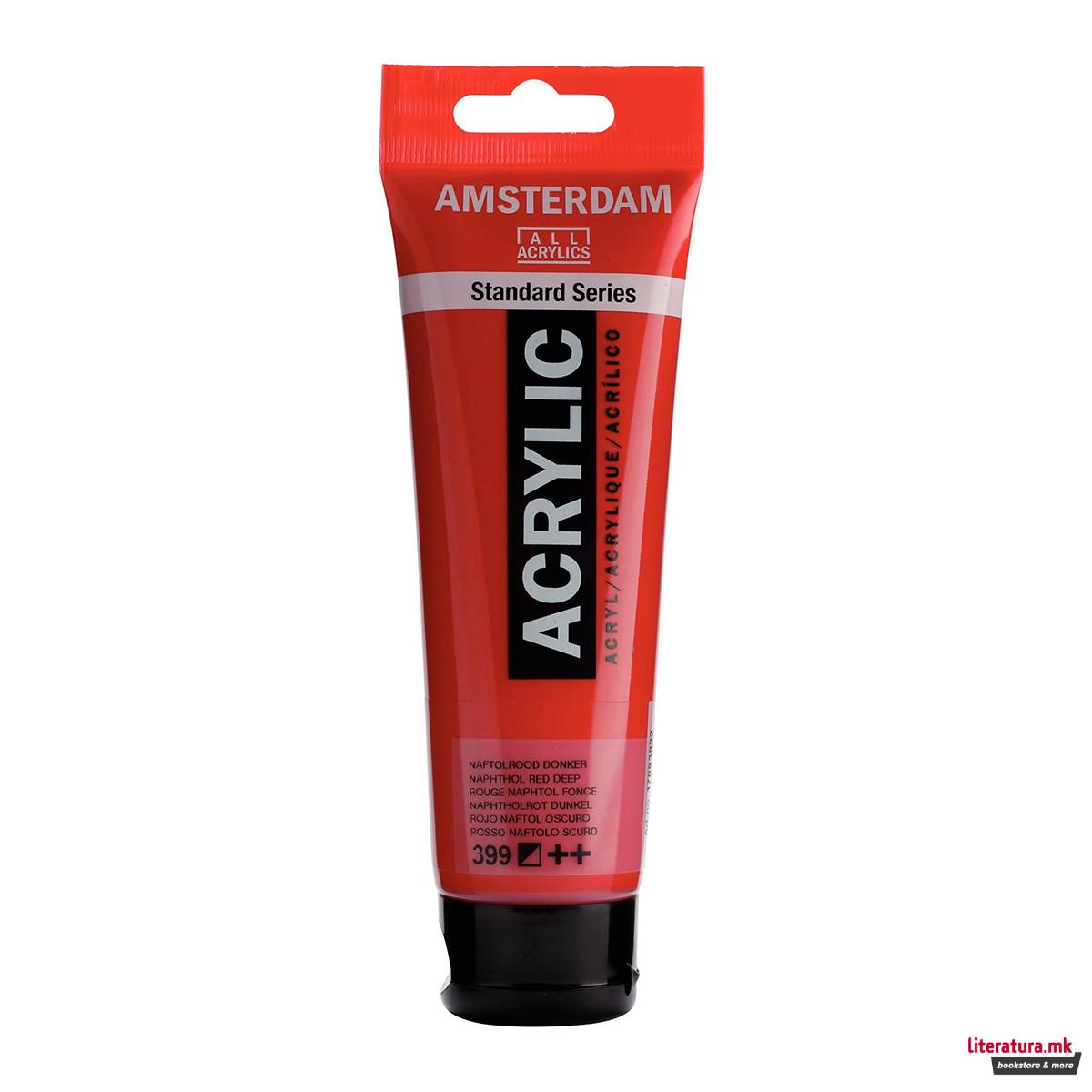 Акрилна боја, Amsterdam All Acrylics, Standard Series, 120 мл, naphthol red deep 