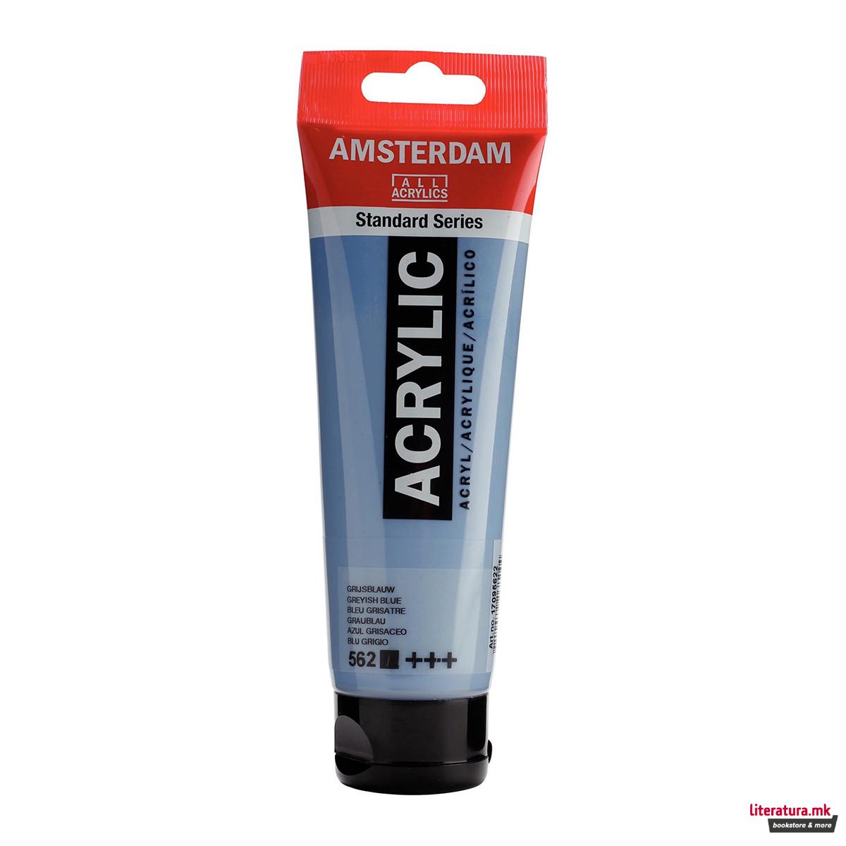 Акрилна боја, Amsterdam All Acrylics, Standard Series, 120 мл, greyish blue 
