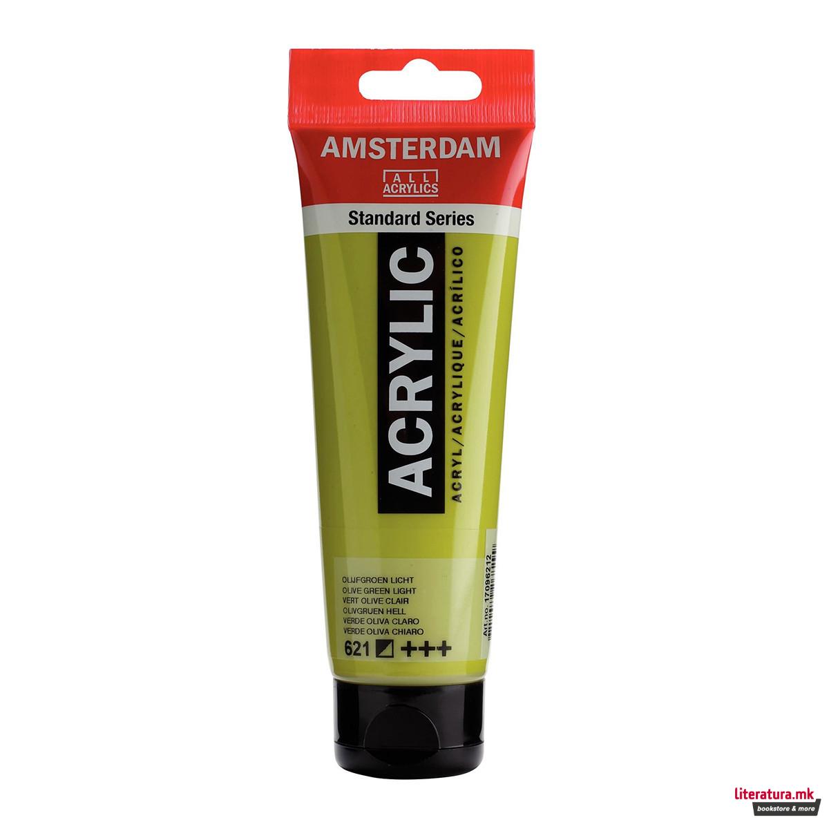 Акрилна боја, Amsterdam All Acrylics, Standard Series, 120 мл, olive green light 
