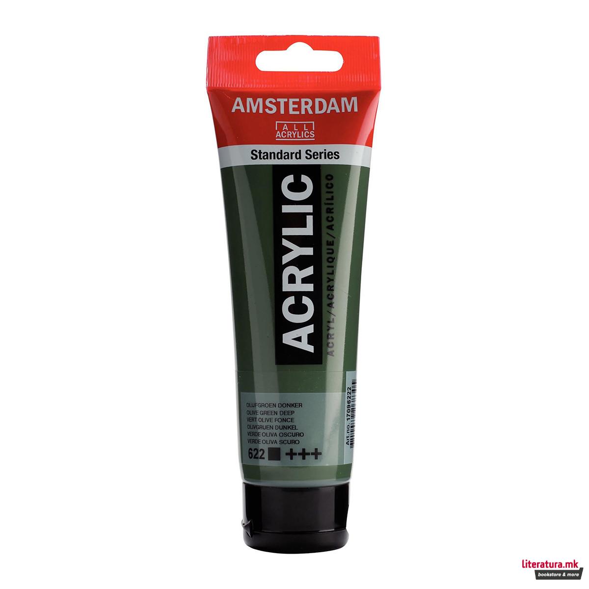 Акрилна боја, Amsterdam All Acrylics, Standard Series, 120 мл, olive green deep
