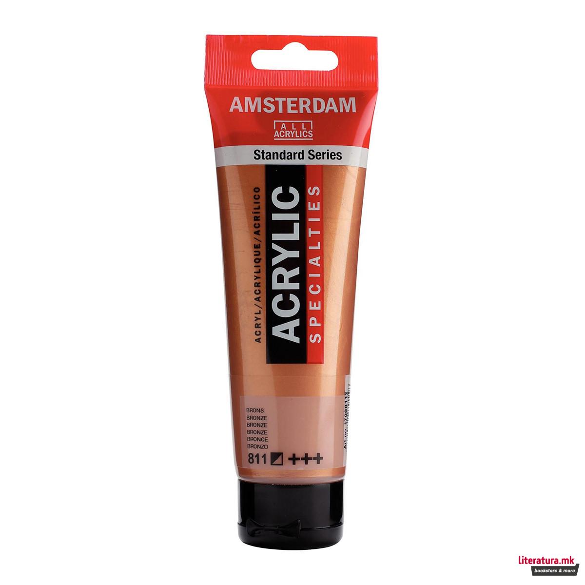 Акрилна боја, Amsterdam All Acrylics, Standard Series, 120 мл, bronze 