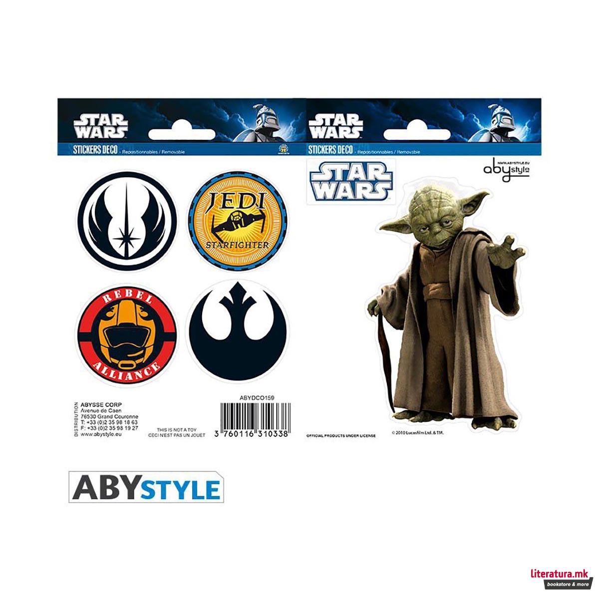 Сет стикери, Star Wars, Yoda & Symbols