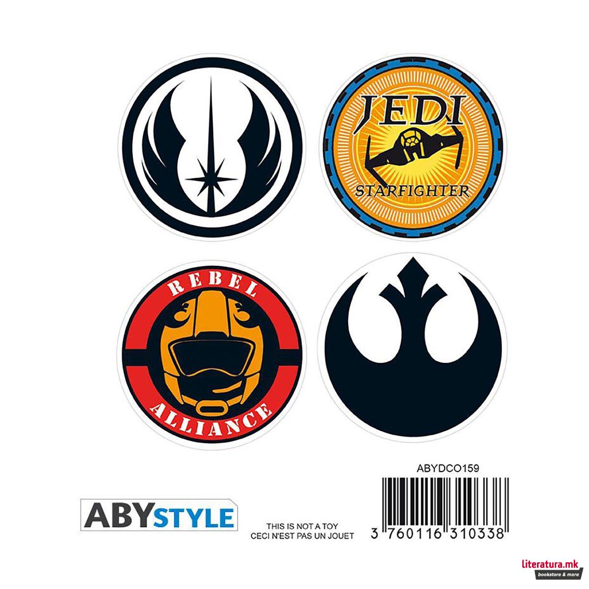 Сет стикери, Star Wars, Yoda & Symbols