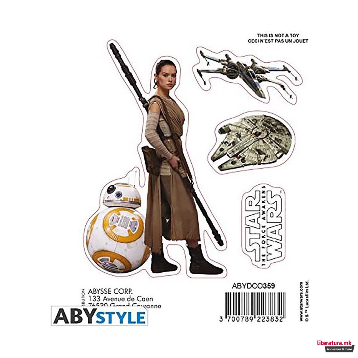 Сет стикери, Star Wars, BB8/Rey 