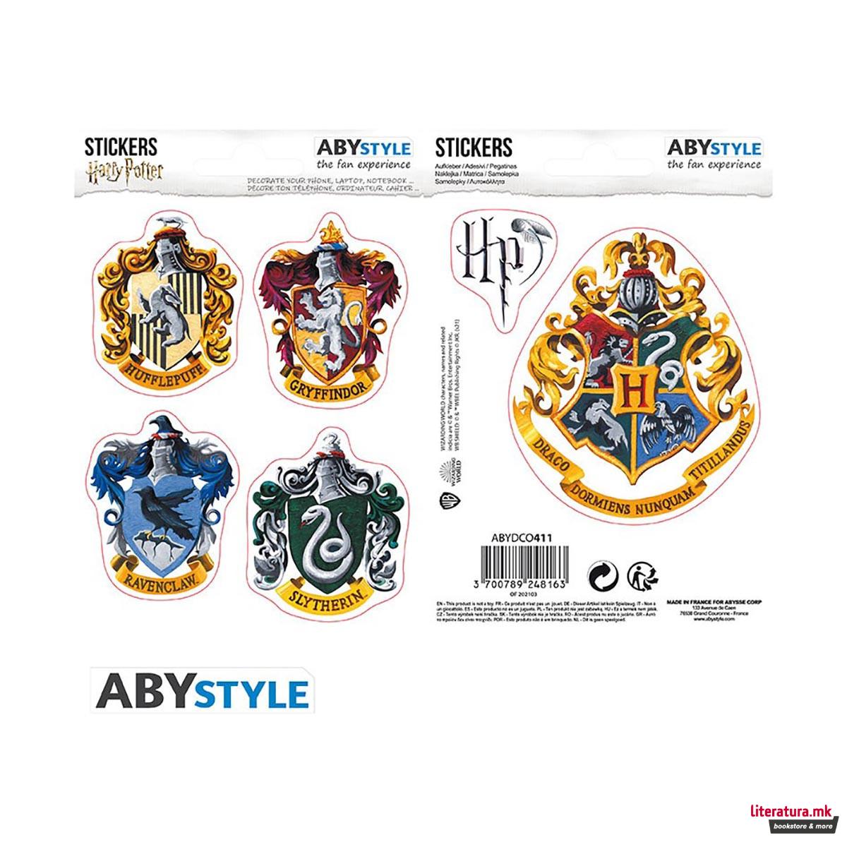 Сет стикери, Harry Potter - Hogwarts Houses