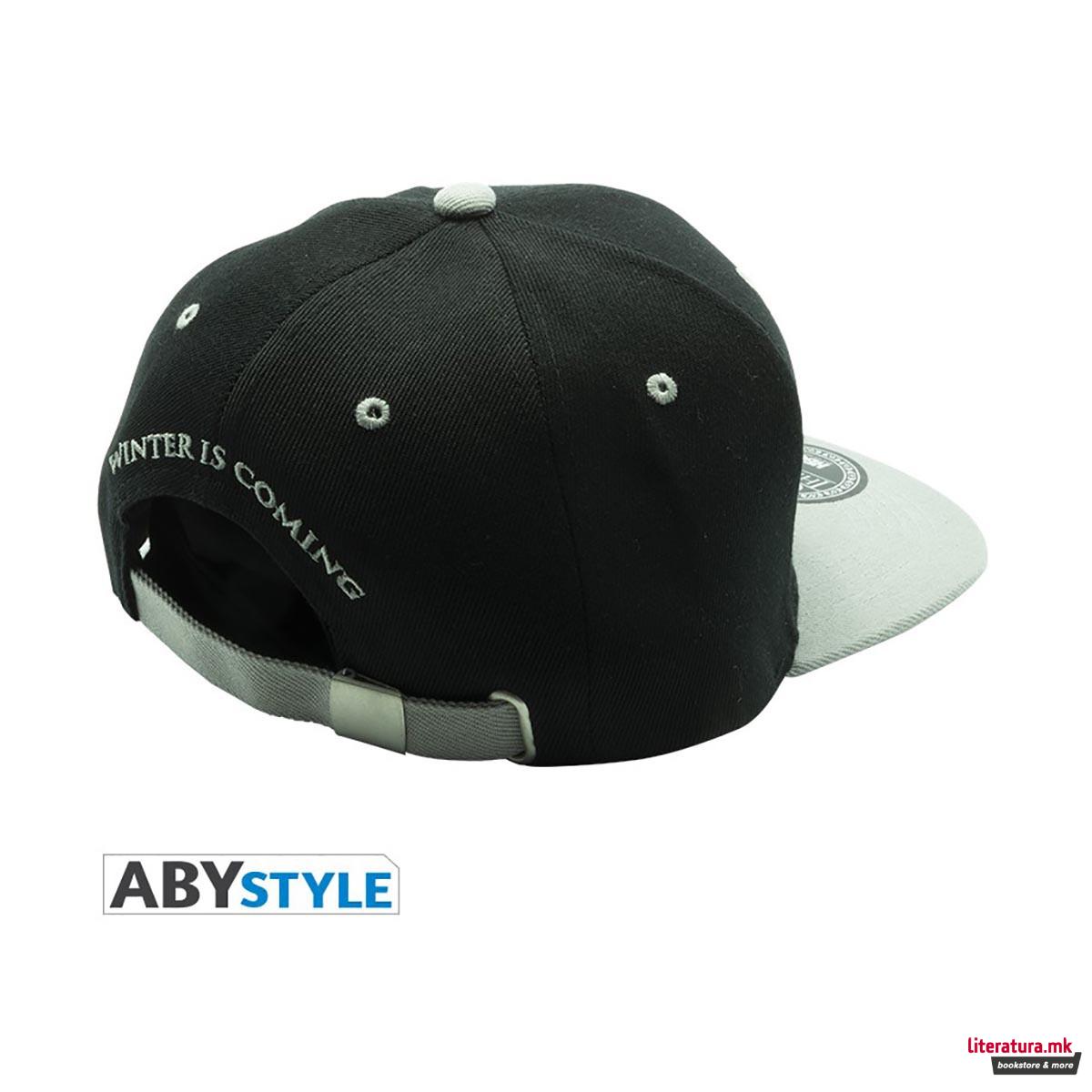 Капа, Game Of Thrones, Snapback Cap - Stark, црно-сива 