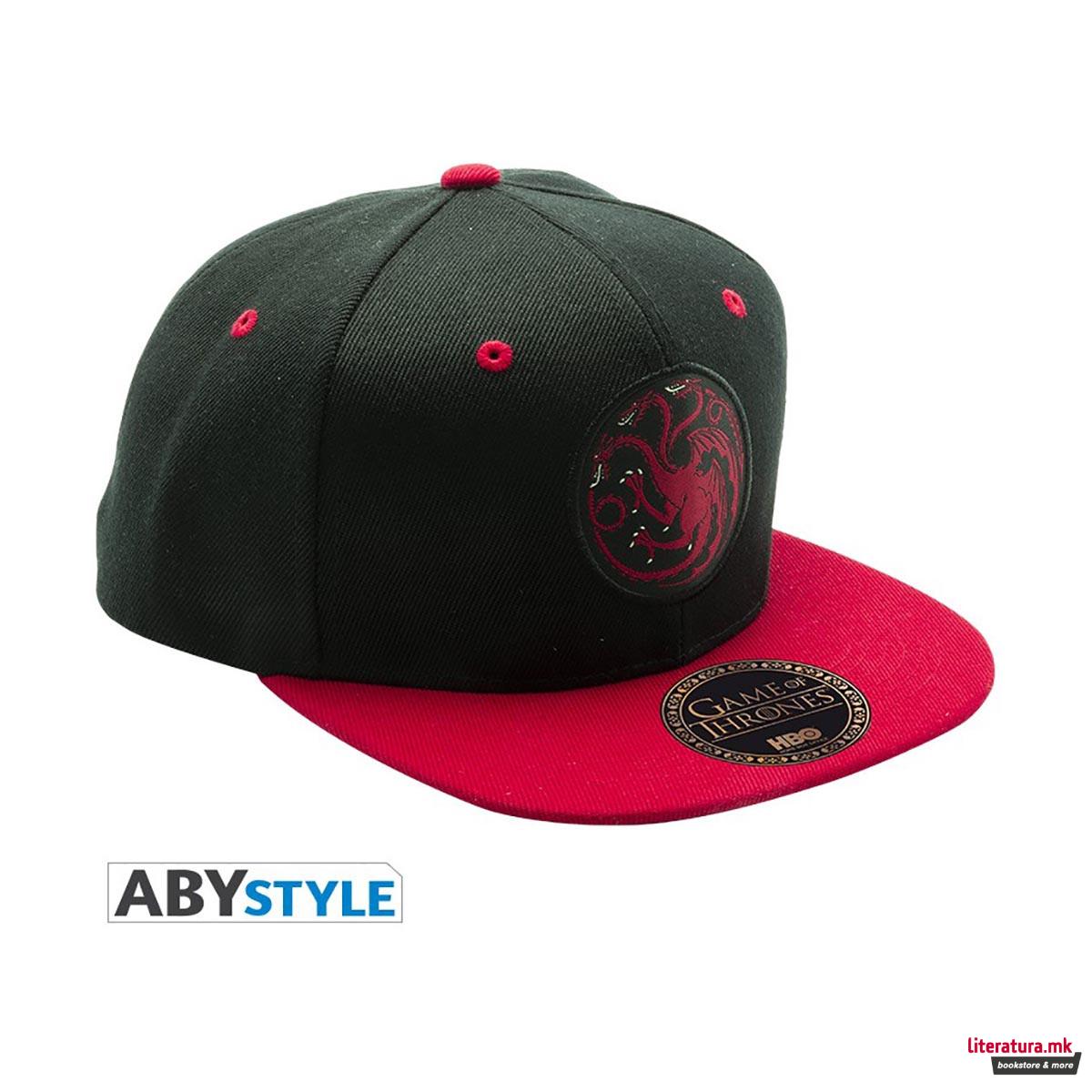 Капа, Game Of Thrones, Snapback Cap - Targaryen, црно-црвена