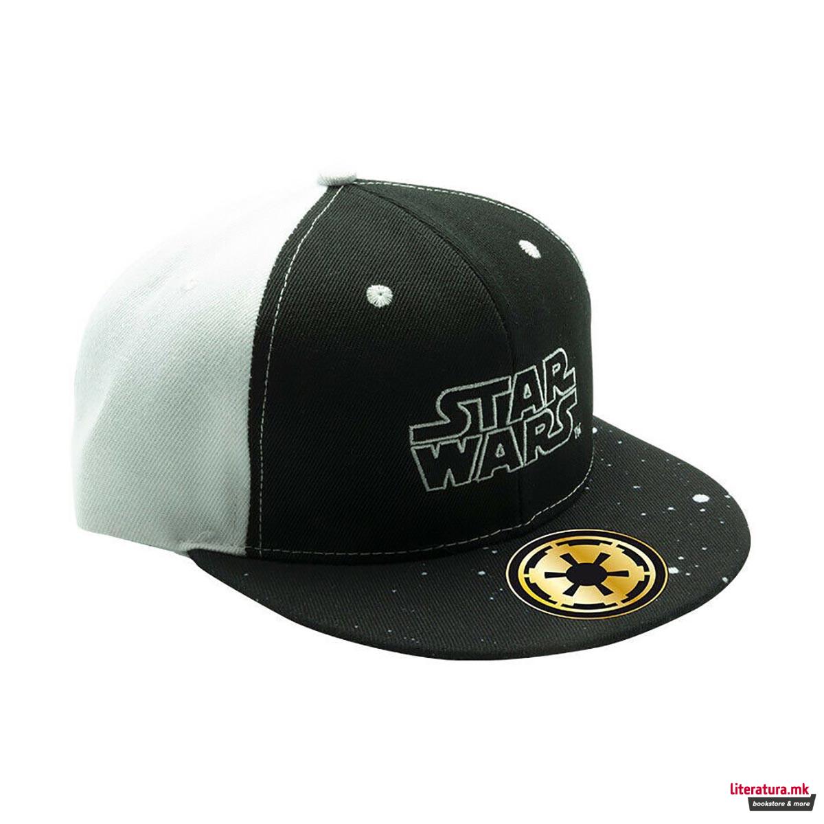 Капа, Star Wars, Snapback Cap - Logo, црно-бела