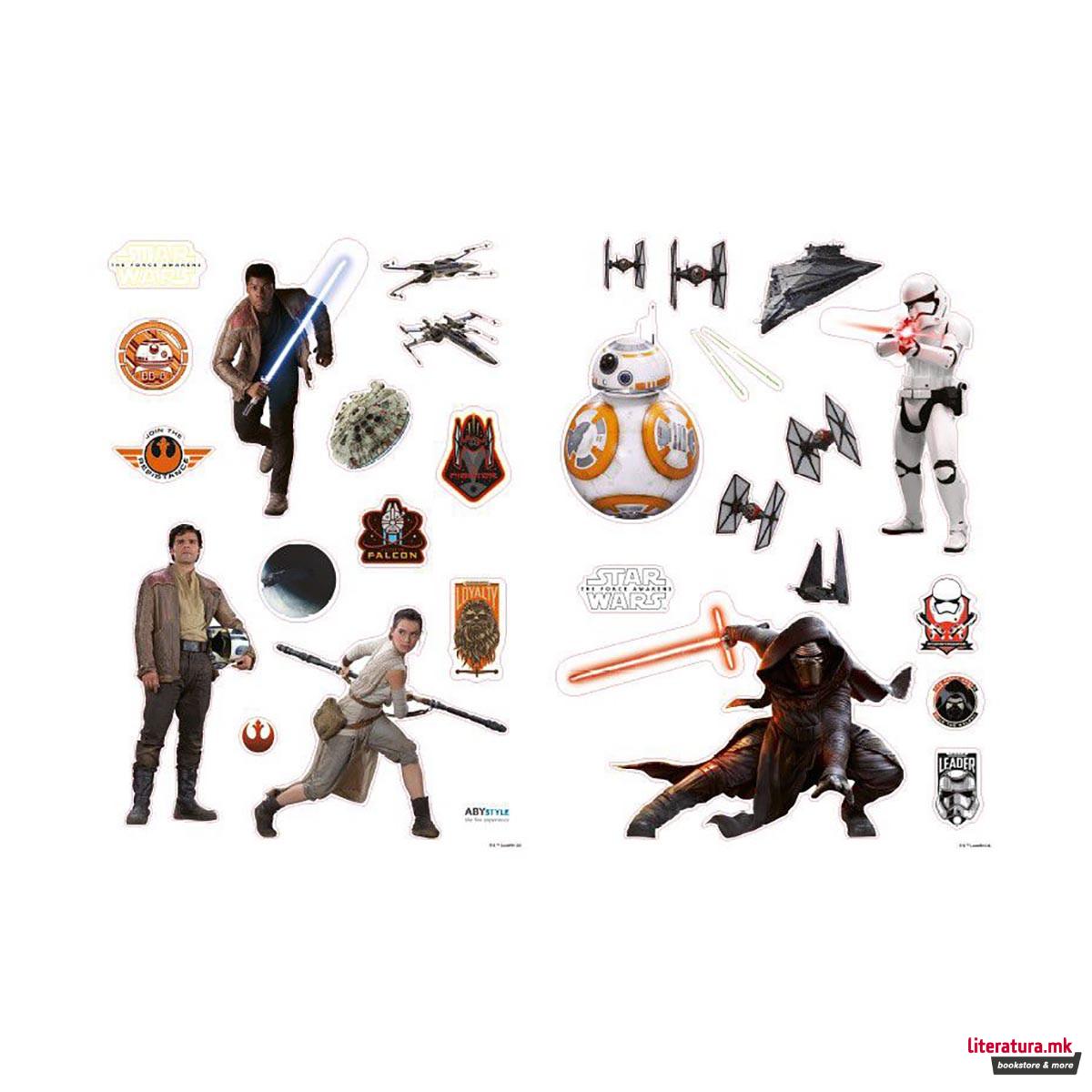 Сет ѕидни стикери, Star Wars, The Force Awakens 