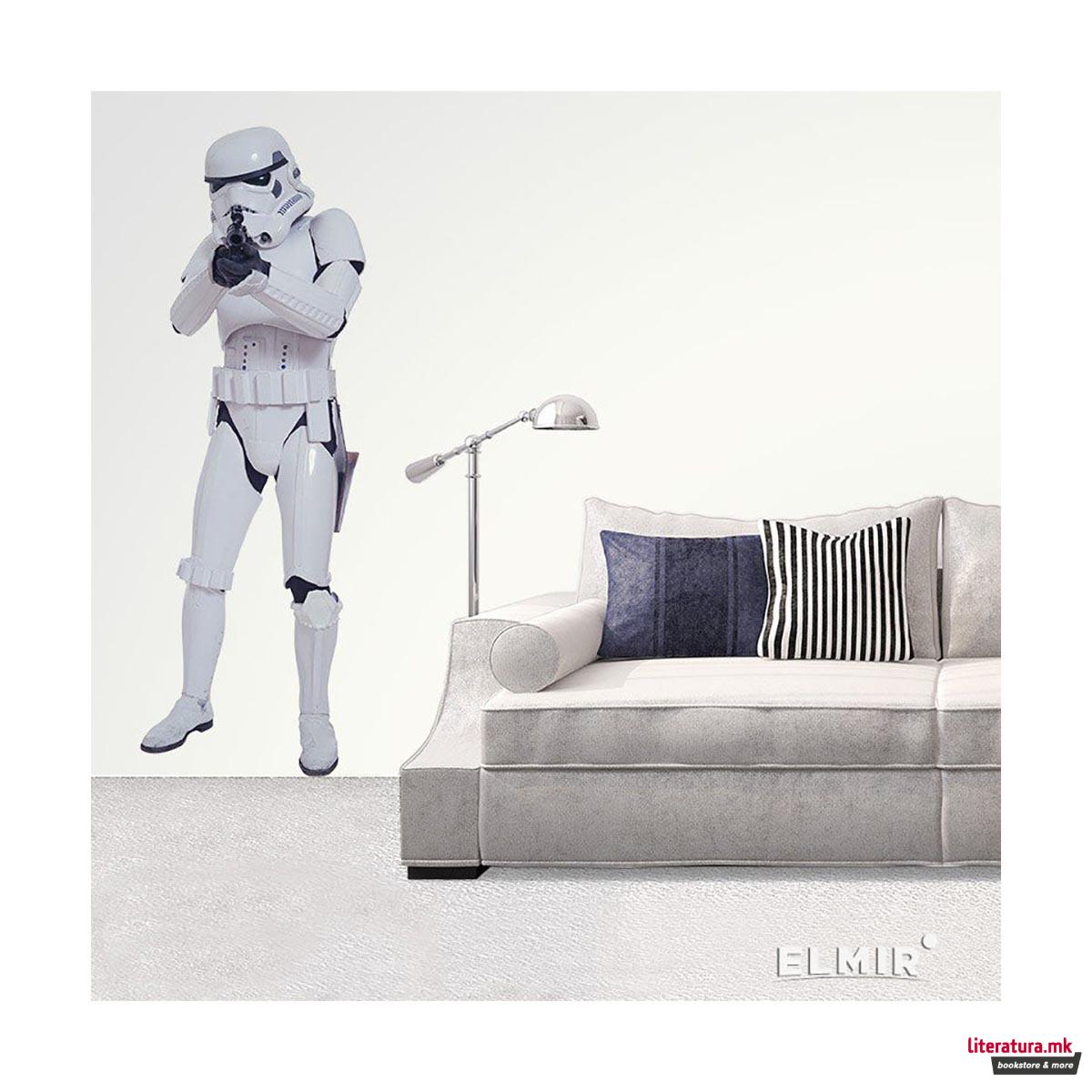 Ѕиден стикер, Star Wars, Stormtrooper, природна големина