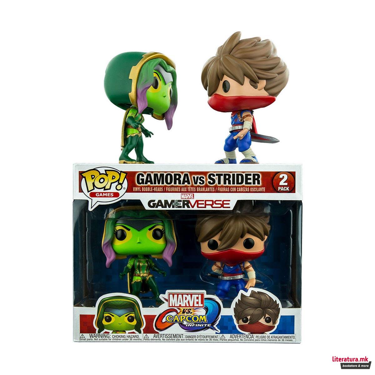 Фигури, Funko Pop!, Marvel vs Capcom - Gamora vs Strider 